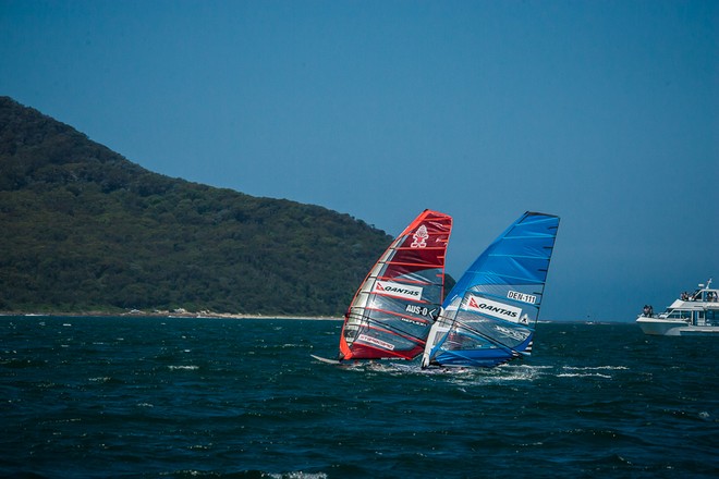 Steve Allen and Jesper Vesterstrom battle - 2013 Qantas Downunder Pro &copy; Rob Plim